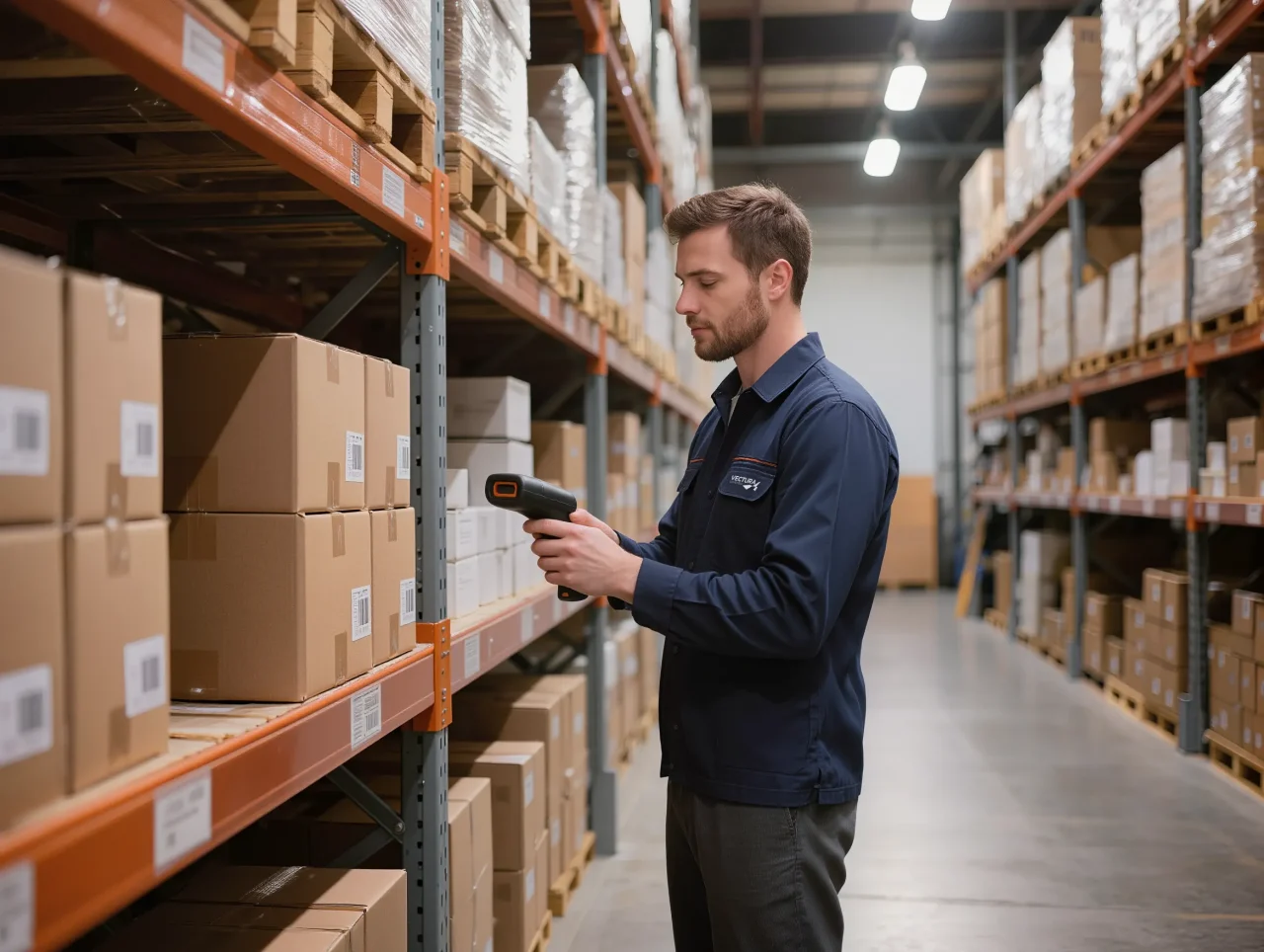 Gestion des stocks et traçabilité en logistique retail dans un entrepôt organisé