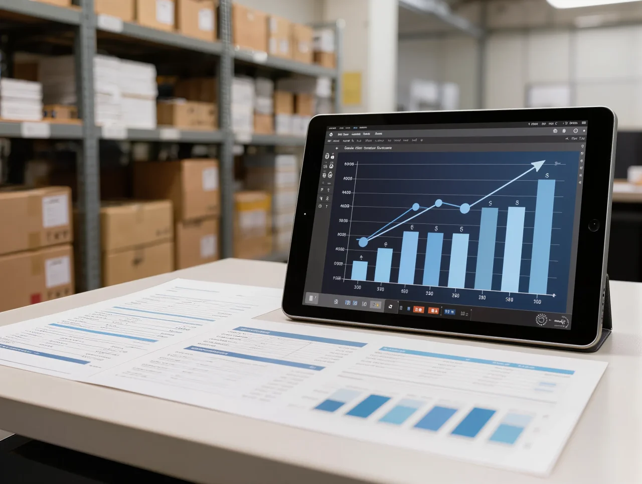 Tableau de bord de reporting logistique pour le suivi et la traçabilité des flux publics